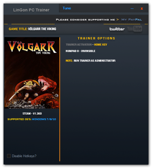 скачать Volgarr the Viking: Трейнер/Trainer (+1) [1.36d]