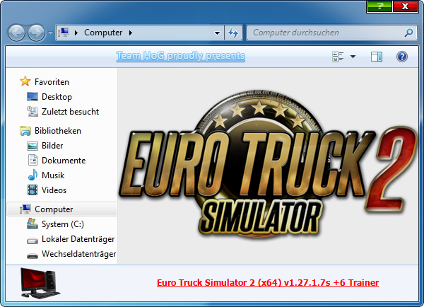 скачать Euro Truck Simulator 2: Трейнер/Trainer (+6) [1.27.1.7s]
