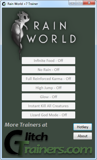 скачать Rain World: Трейнер/Trainer (+7) [1.01]