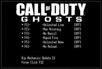 скачать Call Of Duty - Ghosts: Трейнер/Trainer (+6) [Механики Update 21] 