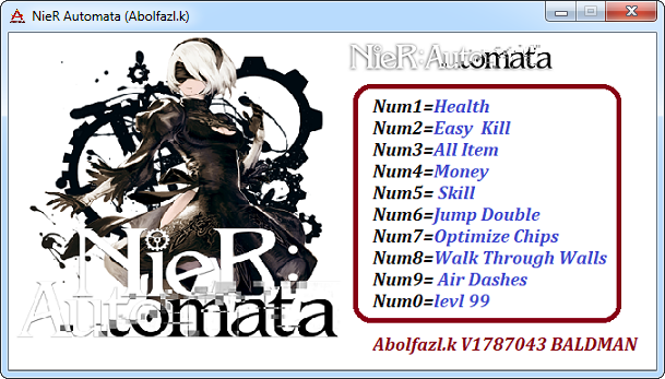 скачать NieR: Automata: Трейнер/Trainer (+10) [1787043: x64]