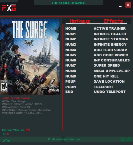 скачать The Surge: Трейнер/Trainer (+10) [1.0]