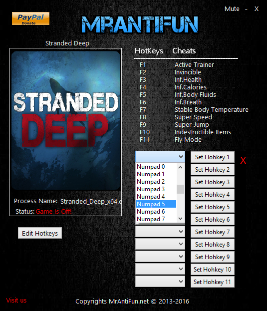 скачать Stranded Deep: Трейнер/Trainer (+11) [0.28.1: x64]