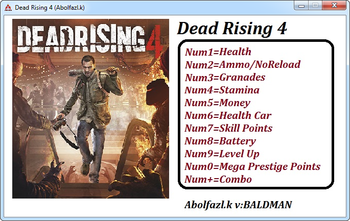скачать Dead Rising 4: Трейнер/Trainer (+11) [Update 1]