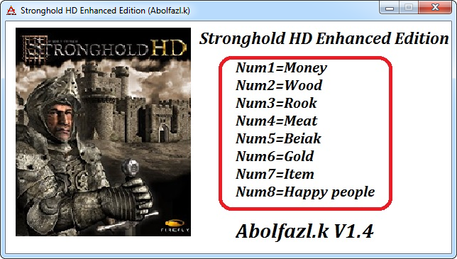 скачать Stronghold HD Enhanced Edition: Трейнер/Trainer (+8) [1.4] 