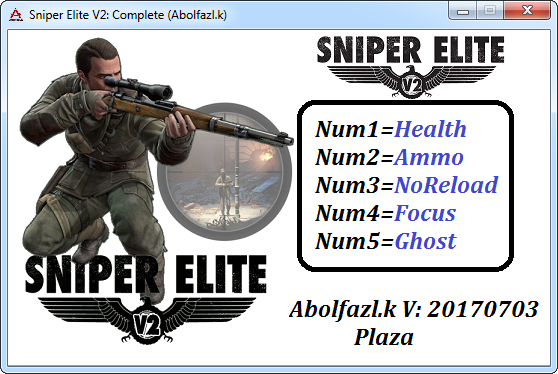 скачать Sniper Elite V2: Трейнер/Trainer (+5) [03.07.17]