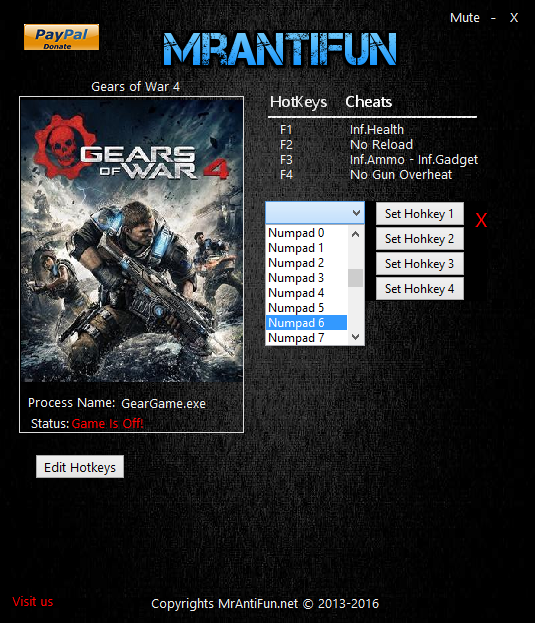 скачать Gears of War 4: Трейнер/Trainer (+5) [10.4.0.2]