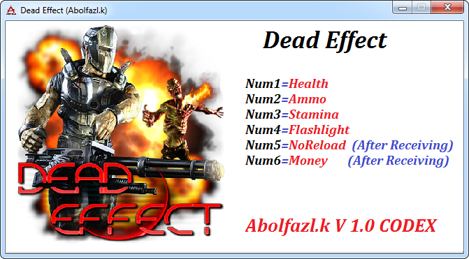 скачать Dead Effect: Трейнер/Trainer (+6) [1.0] 