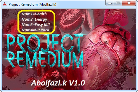 скачать Project Remedium: Трейнер/Trainer (+4) [1.0]