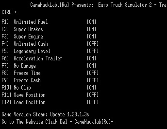 скачать Euro Truck Simulator 2: Трейнер/Trainer (+11) [1.28.1.3s x64] - Updated: 07.09.2017