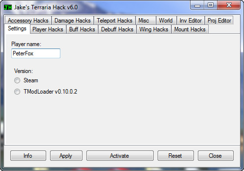 скачать Terraria: Jakes Terraria Hack v6.0 [1.3.5.3 Steam]