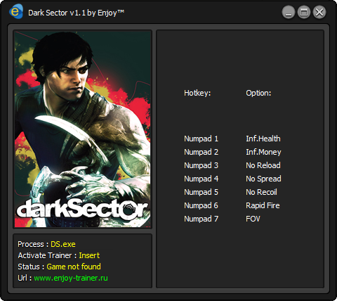 скачать Dark Sector: Трейнер/Trainer (+7) [v1.1]