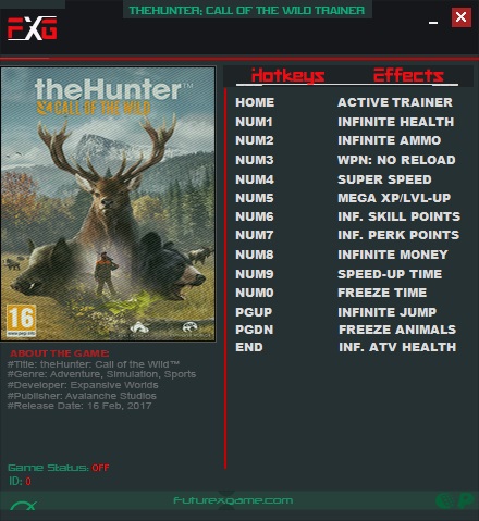 скачать The Hunter: Call of the Wild: Трейнер/Trainer (+12) [1.8-1.12] 