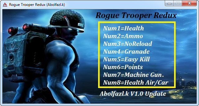 скачать Rogue Trooper Redux : Трейнер/Trainer (+8) [1.0 update]