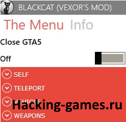 скачать Grand Theft Auto 5 (GTA V): Чит-Мод/Cheat-Mode (SIRMESTREBLACKCAT (VEXOR'S MOD) 0.2) [1.41]