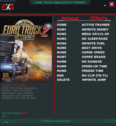 скачать Euro Truck Simulator 2: Трейнер/Trainer (+12) [1.30.0.12s: 64 Bit]