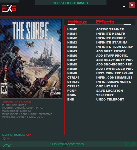 скачать The Surge: Трейнер/Trainer (+14) [Update 8] 