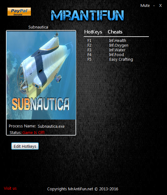 скачать Subnautica: Трейнер/Trainer (+5) [Build 57474: 64-bit]