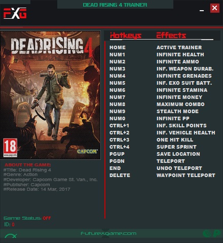 скачать Dead Rising 4: Трейнер/Trainer (+16) [Update 3]