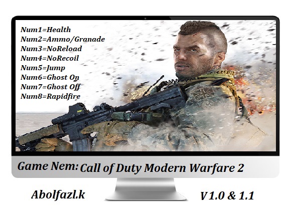 скачать Call of Duty: Modern Warfare 2: Трейнер/Trainer (+8) [1.0 - 1.1]