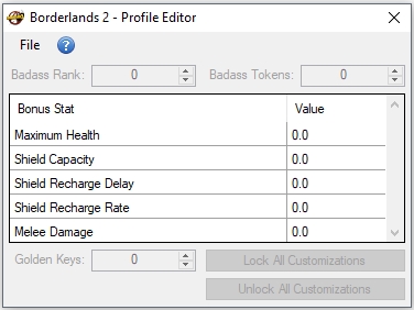 скачать Borderlands 2: Редактор Сохранений + Профилей / Save Editor + Profile Editor [1.8.4]