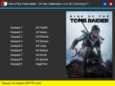 скачать Rise of the Tomb Raider - 20 Year Celebration: Трейнер/Trainer (+9) [v1.0.767.2]