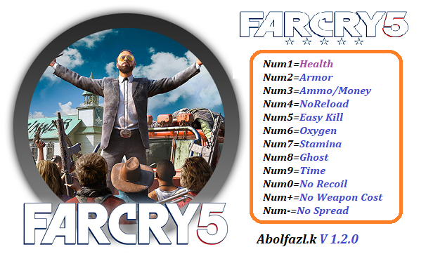 скачать Far Cry 5: Трейнер/Trainer (+12) [1.2.0]