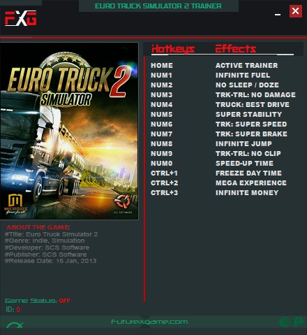 скачать Euro Truck Simulator 2: Трейнер/Trainer (+13) [1.16.x - v1.31.x.x]