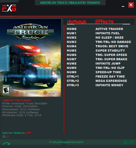 скачать American Truck Simulator: Трейнер/Trainer (+13) [1.31.0.81]