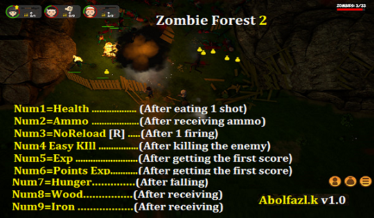 скачать Zombie Forest 2: Трейнер/Trainer (+9) [1.0]
