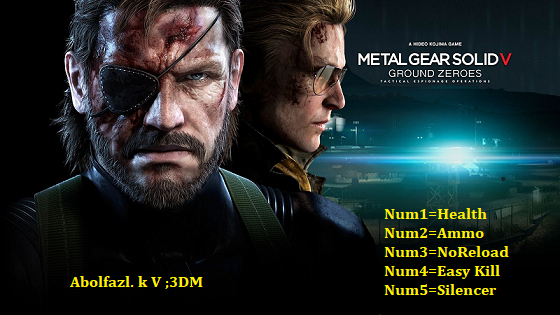 скачать Metal Gear Solid 5: Ground Zeroes: Трейнер/Trainer (+5) [1.0]