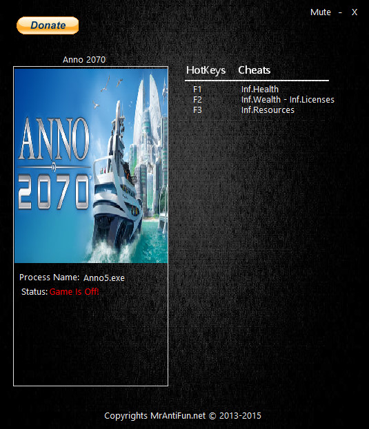 скачать Anno 2070: Трейнер/Trainer (+4) [2.00.7780: Alternate