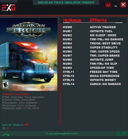 скачать American Truck Simulator: Трейнер/Trainer (+14) [1.32.x.x] - Updated Version