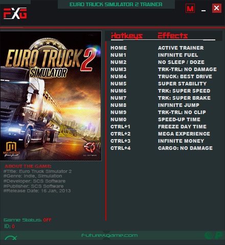 скачать Euro Truck Simulator 2: Трейнер/Trainer (+14) [1.16.x - v1.32.x.x] - Updated Version