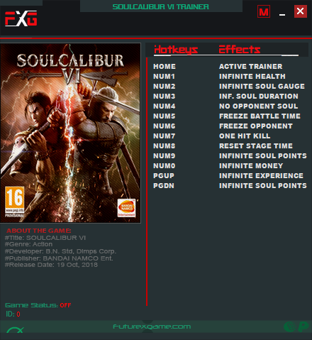 скачать SoulCalibur 6: Трейнер/Trainer (+12) [01.01.00]