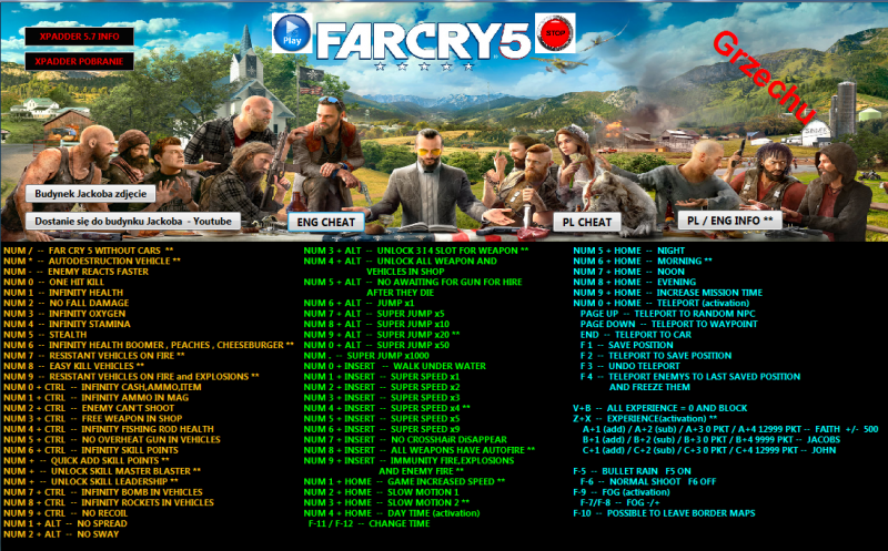 скачать Far Cry 5: Трейнер/Trainer (+78) [1.4.0]