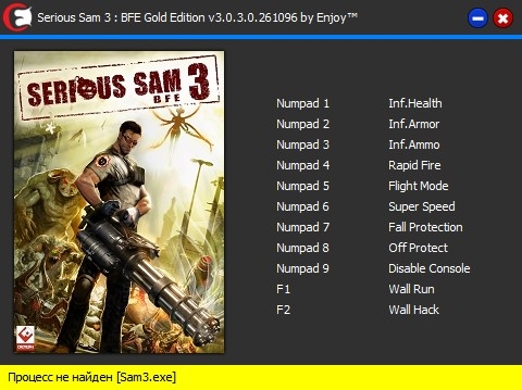 скачать Serious Sam 3 - BFE Gold Edition: Трейнер/Trainer (+11) [v3.0.3.0.261096] [PC | Лицензия]