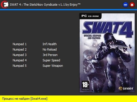 скачать SWAT 4 - The Stetchkov Syndicate: Трейнер/Trainer (+5) [v1.1] [PC | RePack от R.G. Catalyst]