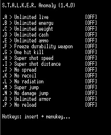 скачать S.T.A.L.K.E.R. Anomaly: Трейнер/Trainer (+11) [v1.4.0] - Updated: 24.11.2018