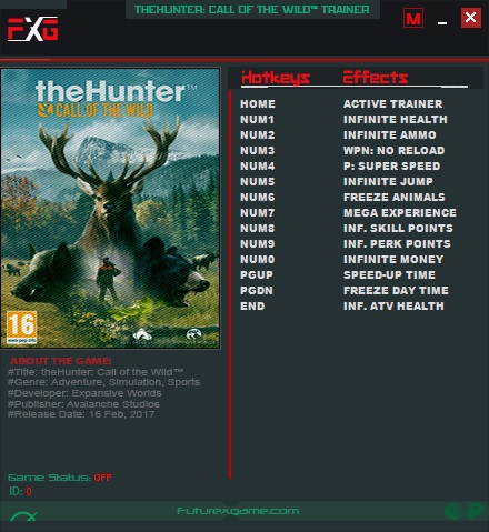 скачать The Hunter: Call of the Wild: Трейнер/Trainer (+13) [1.0 - 1.28] - Updated Version