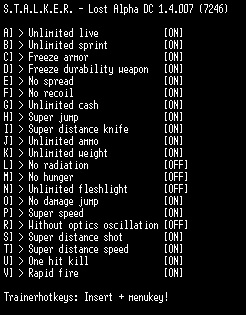 скачать S.T.A.L.K.E.R. - Lost Alpha DC: Трейнер/Trainer (+20) [1.4007]
