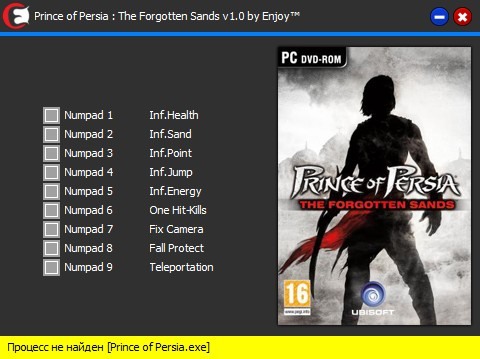 скачать Prince of Persia - The Forgotten Sands: Трейнер/Trainer (+9) [v1.0]