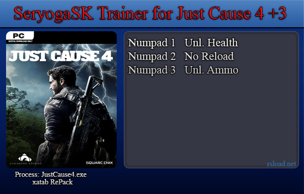 скачать Just Cause 4: Трейнер/Trainer (+3) [1.0]