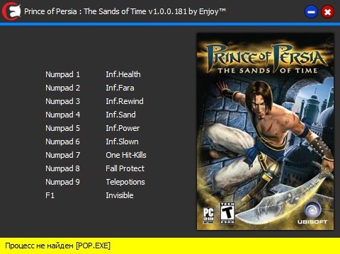 скачать Prince of Persia - The Sands of Time: Трейнер/Trainer (+10) [v1.0.0.181]