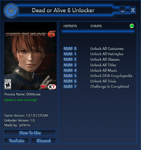 скачать Dead or Alive 6: Unlocker [v1.0 | STEAM]