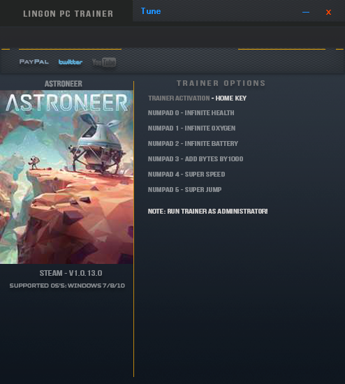 скачать Astroneer: Трейнер/Trainer (+6) [1.0.13.0]