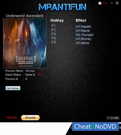 скачать Underworld Ascendant: Трейнер/Trainer (+5) [0.3.23299]