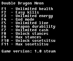 скачать Double Dragon: Neon: Трейнер/Trainer (+11) [steam]
