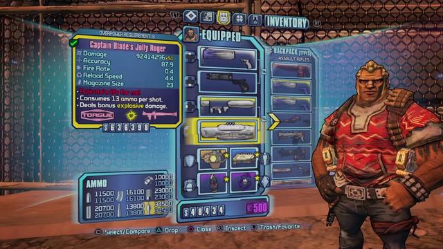 скачать Borderlands 2: Сохранение/SaveGame (Мехромантка, 72 уровень, чёрное оружие)