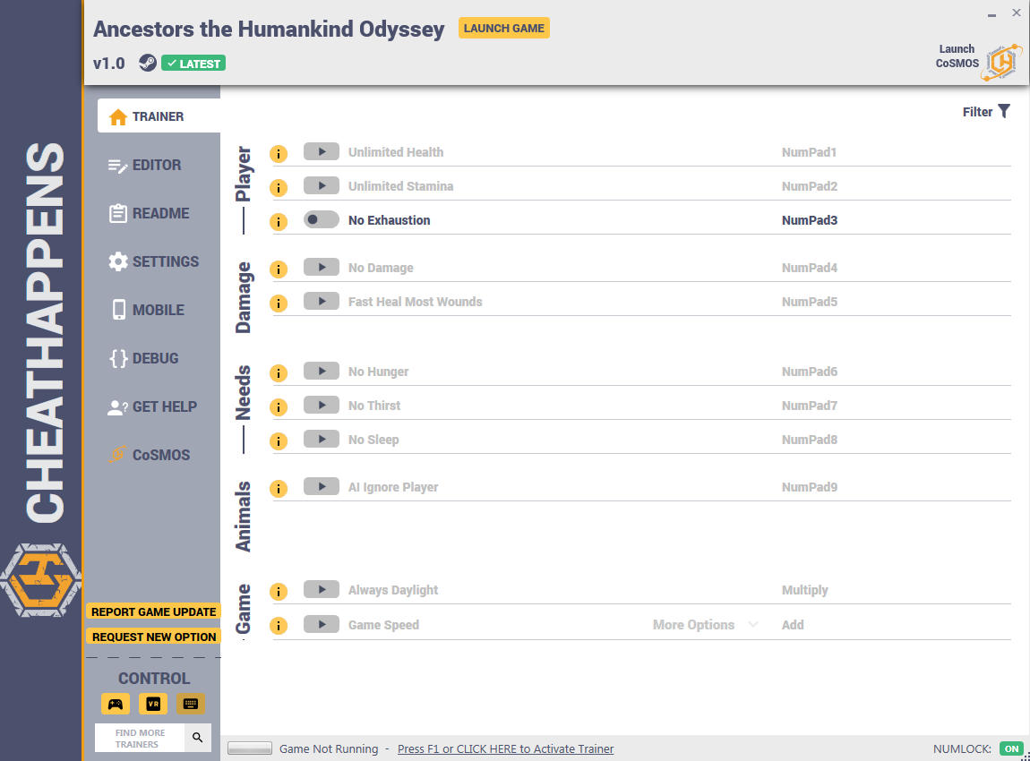 скачать Ancestors: The Humankind Odyssey +11 трейнер v1.0 {CheatHappens.com}